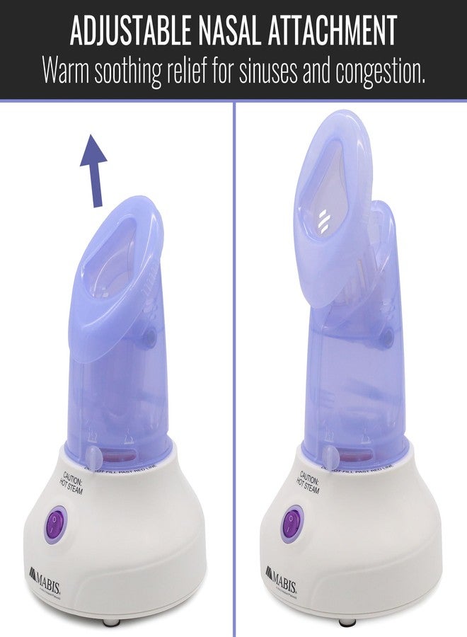 Mabis Steam Inhaler with Adjustable Facial & Nasal Mask (FSA/HSA) - Natural Vapor Inhaler Therapy for Sinus Relief, Skincare, & Pore Cleansing | Plug-in Vaporizer Humidifier - 60ml Liquid Capacity - Image 4
